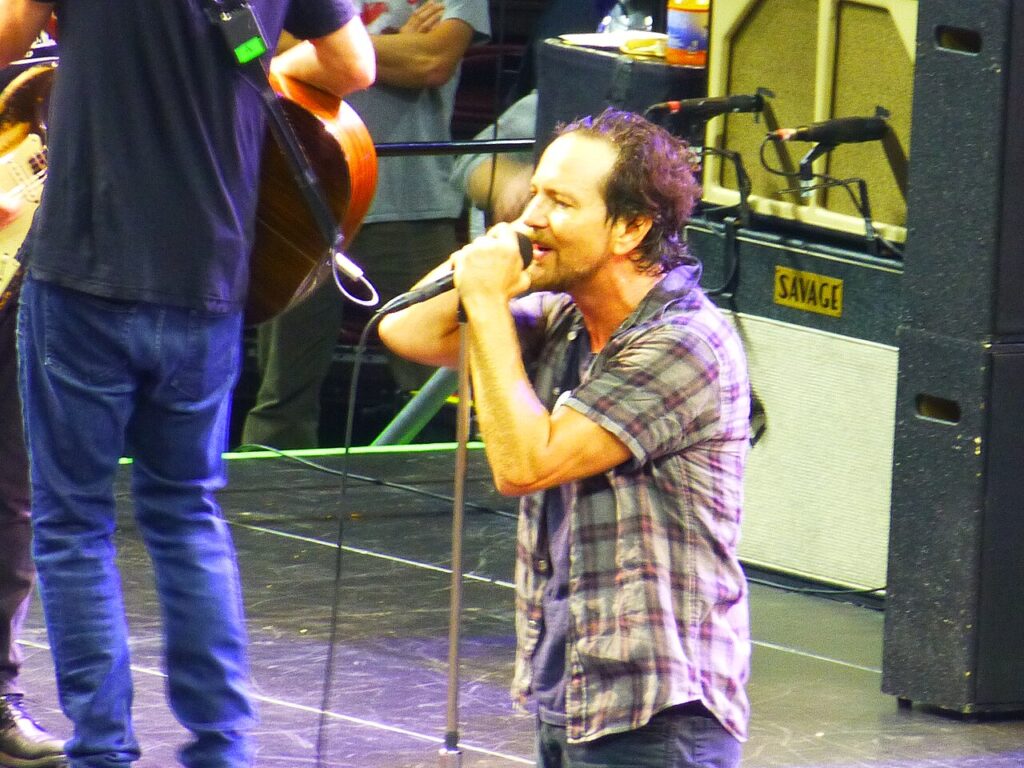 Eddie Vedder of Pearl Jam in Philadelphia in 2016